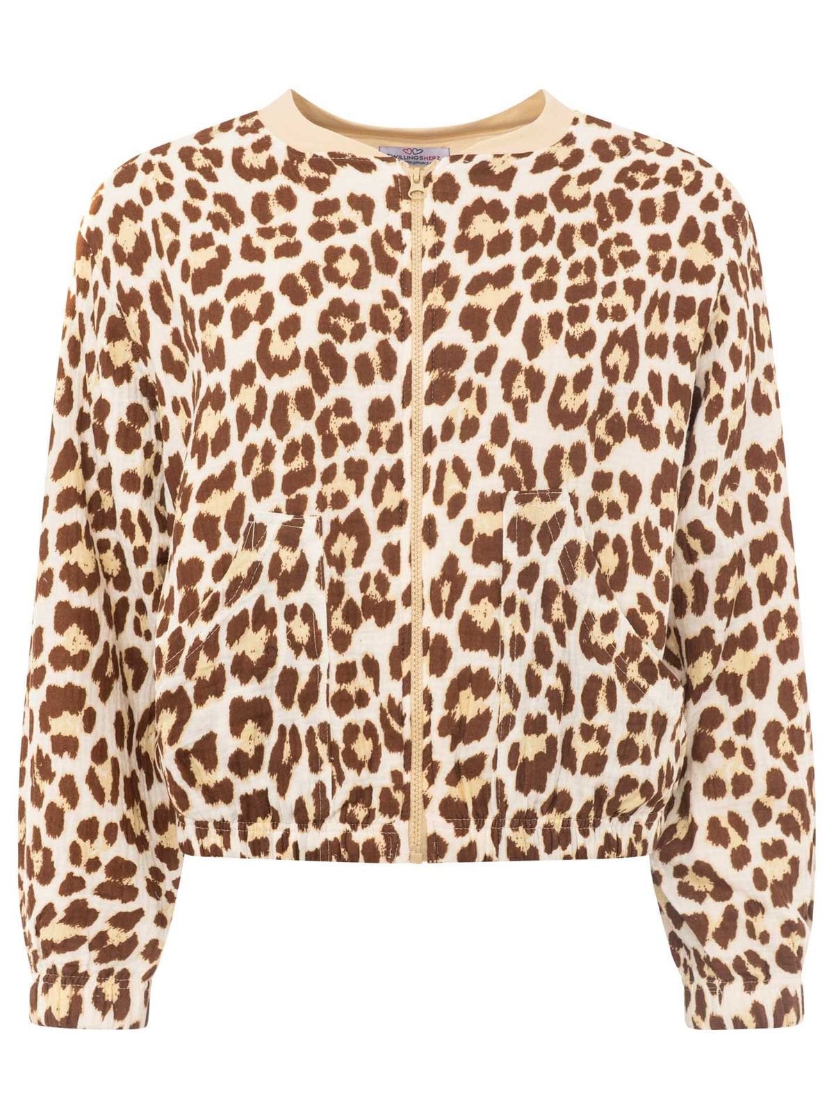 Zwillingsherz - Musselin Leo Zipper - Braun