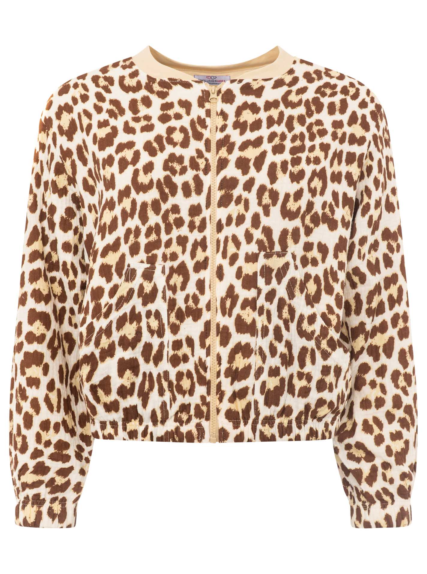 Zwillingsherz - Musselin Leo Zipper - Braun