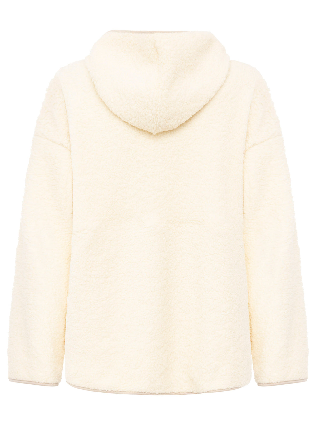 Zwillingsherz - Oversize Teddy Fleece Hoodie - Beige