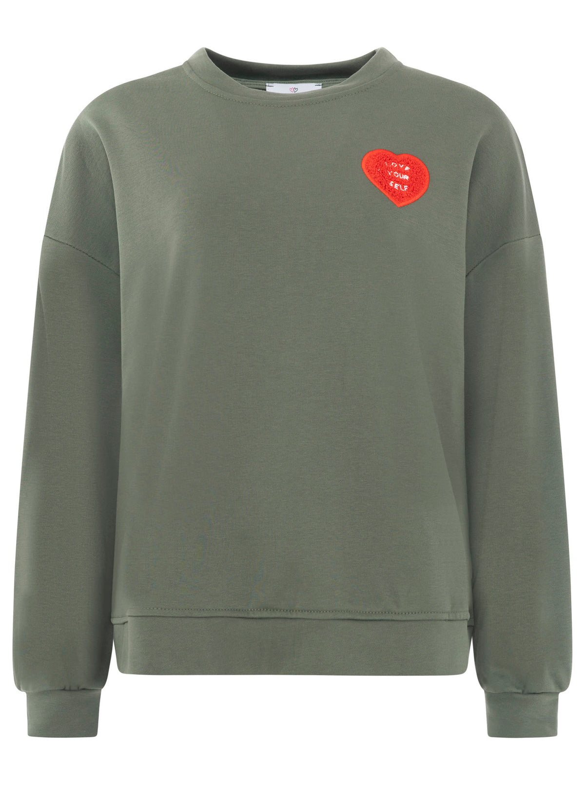 Zwillingsherz - Sweatshirt Love yourself Herz - Khaki
