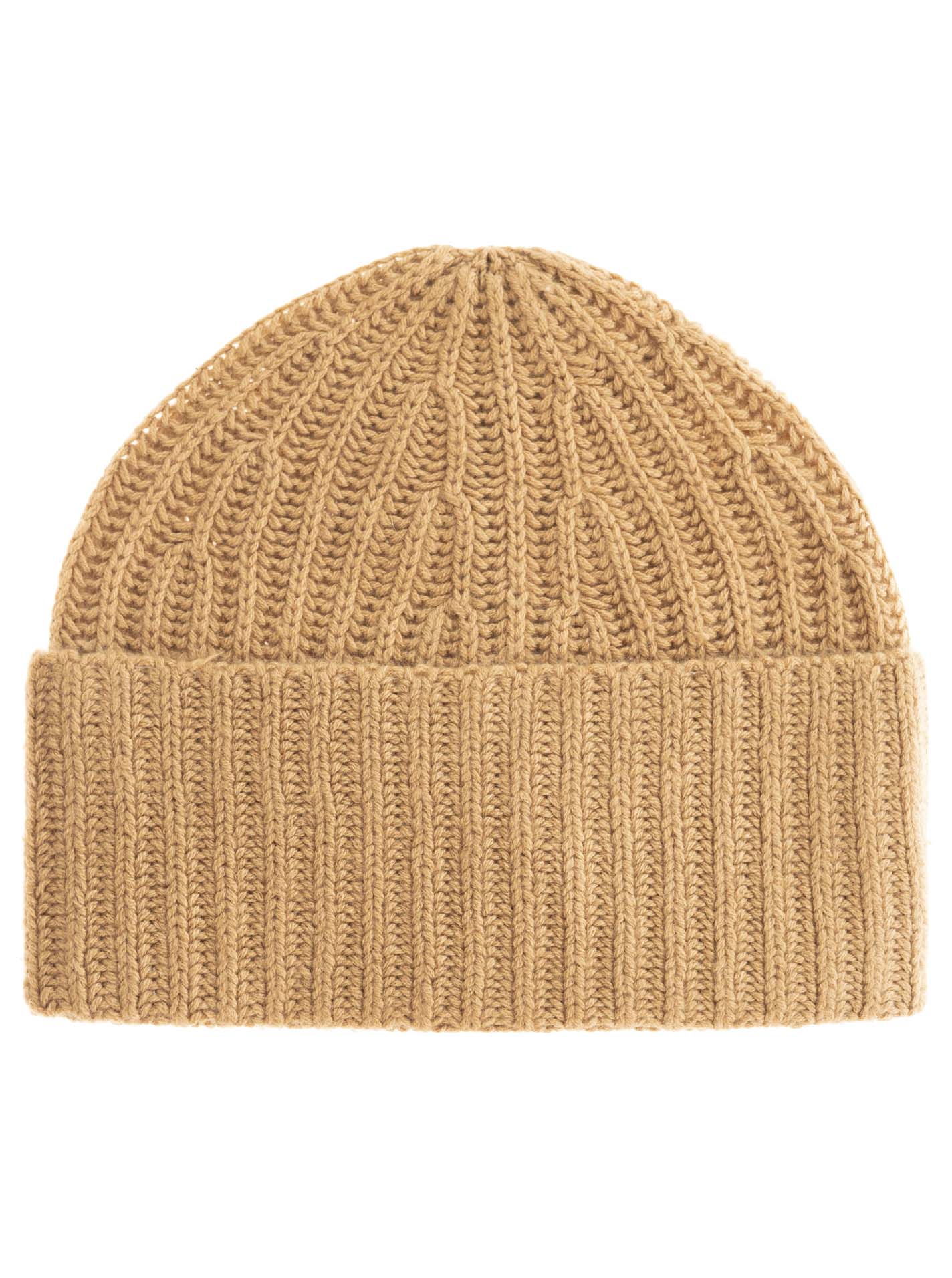 Zwillingsherz - Kaschmir Mütze "Grobstrick" (100% Cashmere) - Camel