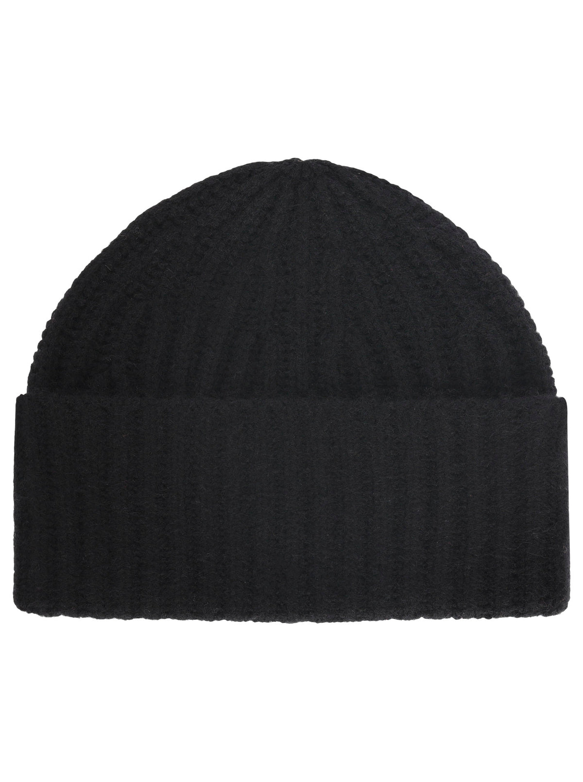 Zwillingsherz - Kaschmir Mütze "Grobstrick" (100% Cashmere) - Schwarz