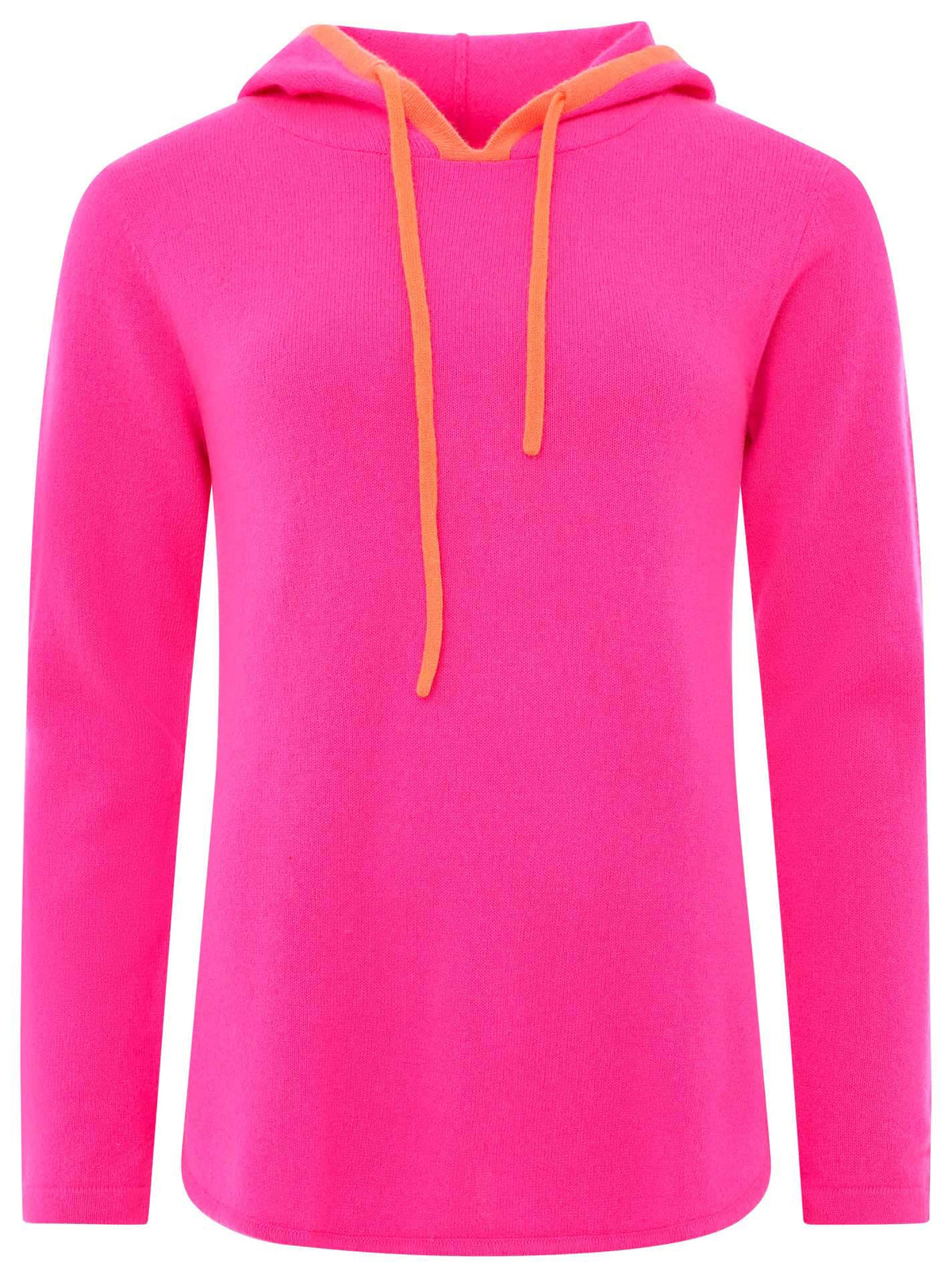 Zwillingsherz Kaschmir / Cashmere Hoodie Neon - Neonpink