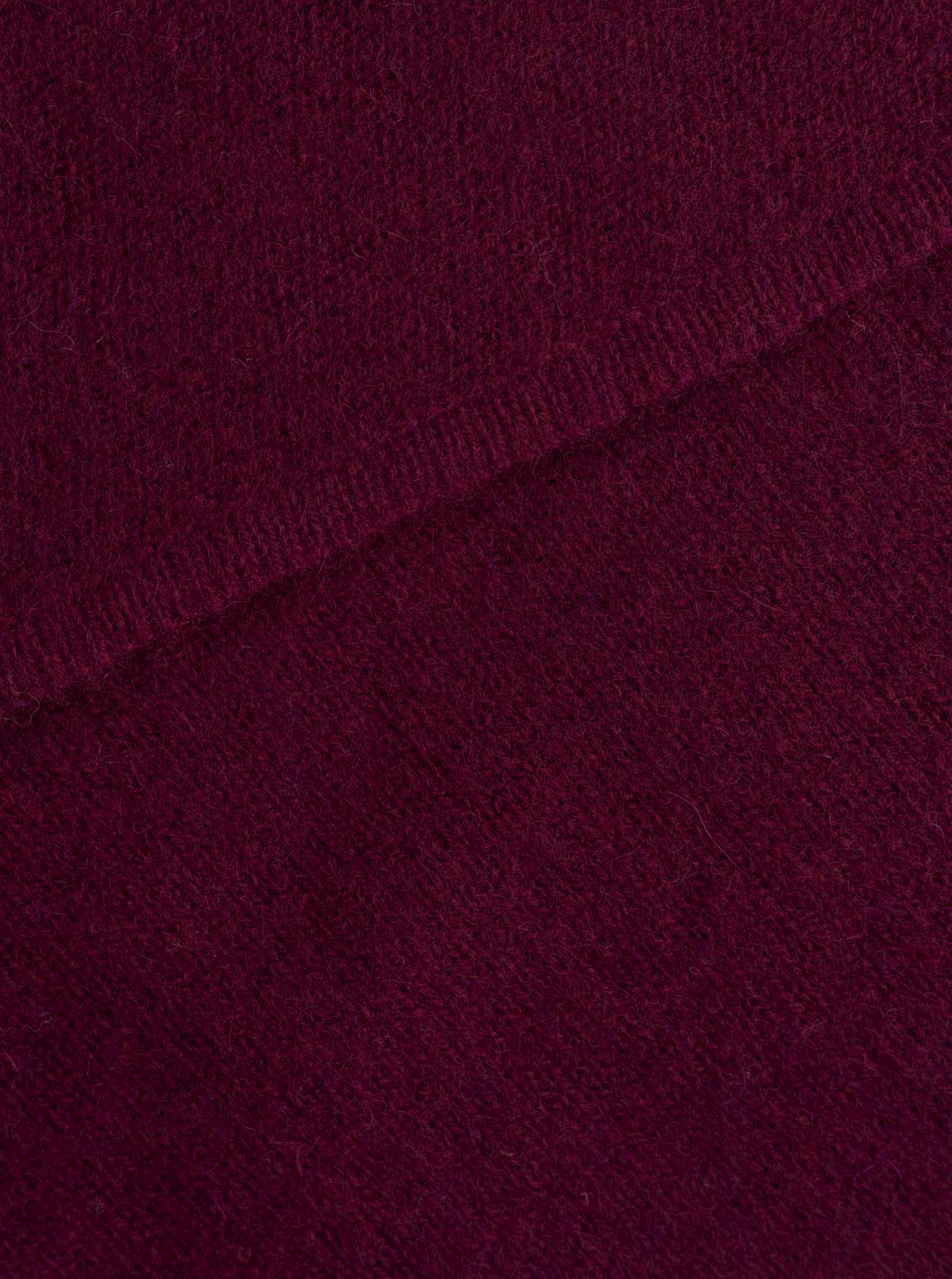 Zwillingsherz Kaschmir Dreieckstuch/Schal (100% Cashmere) - Bordeaux