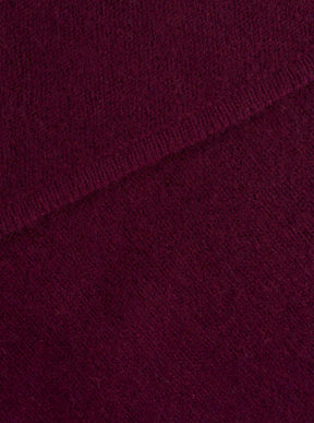 Zwillingsherz Kaschmir Dreieckstuch/Schal (100% Cashmere) - Bordeaux