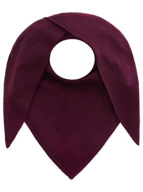 Zwillingsherz Kaschmir Dreieckstuch/Schal (100% Cashmere) - Bordeaux