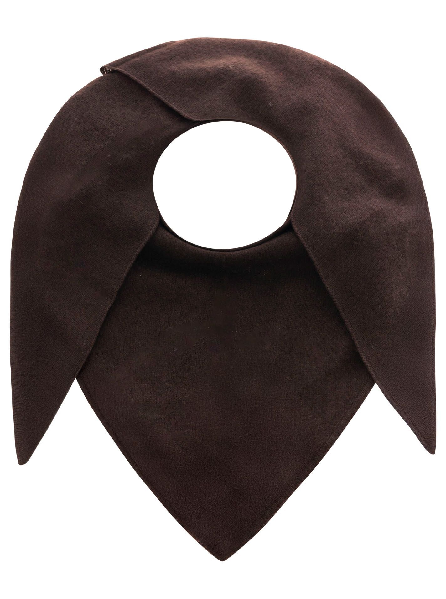 Zwillingsherz Kaschmir Dreieckstuch/Schal (100% Cashmere) - Braun