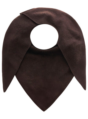 Zwillingsherz Kaschmir Dreieckstuch/Schal (100% Cashmere) - Braun