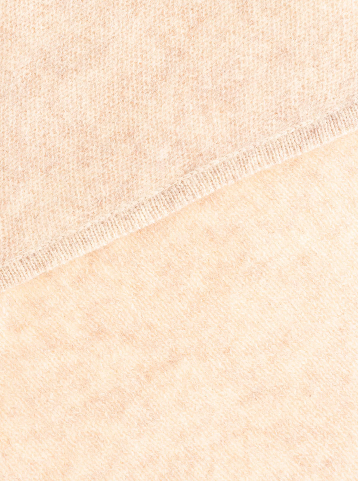 Zwillingsherz Kaschmir Dreieckstuch/Schal (100% Cashmere) - Hellbeige