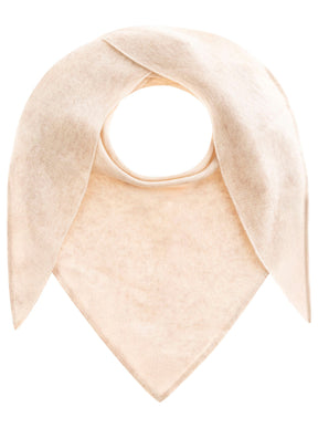Zwillingsherz Kaschmir Dreieckstuch/Schal (100% Cashmere) - Hellbeige