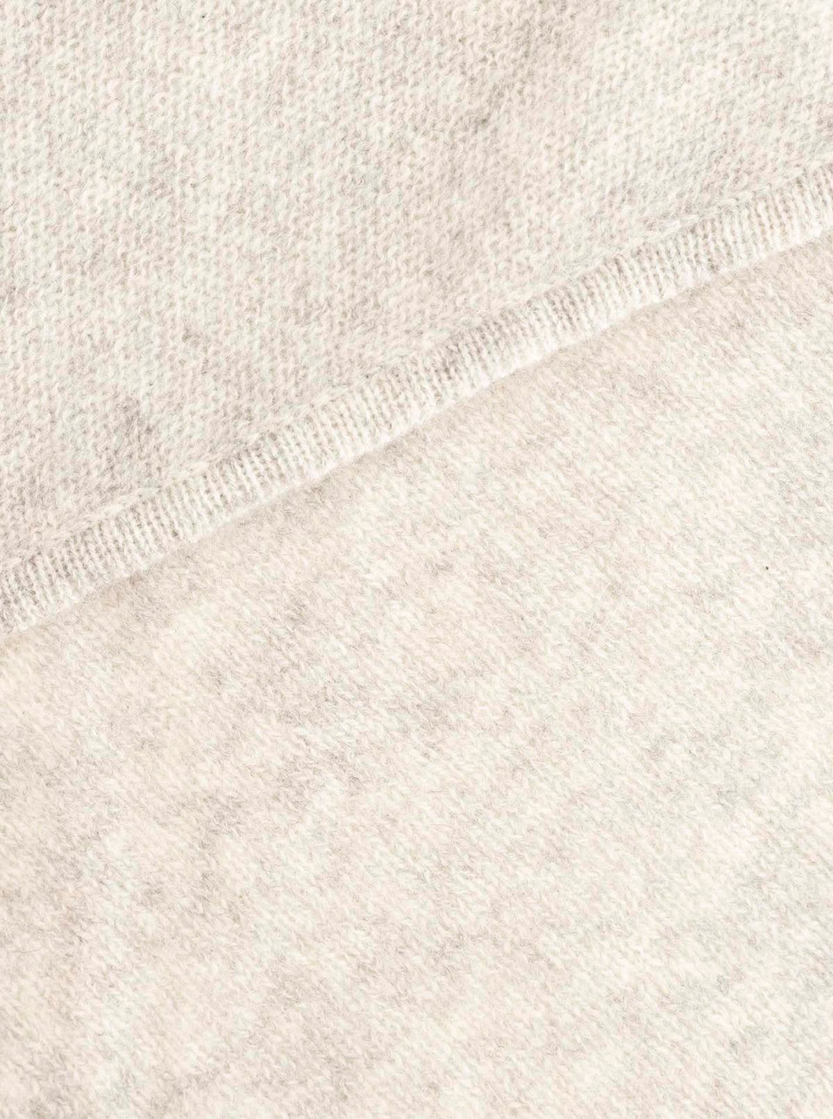 Zwillingsherz Kaschmir Dreieckstuch/Schal (100% Cashmere) - Hellgrau