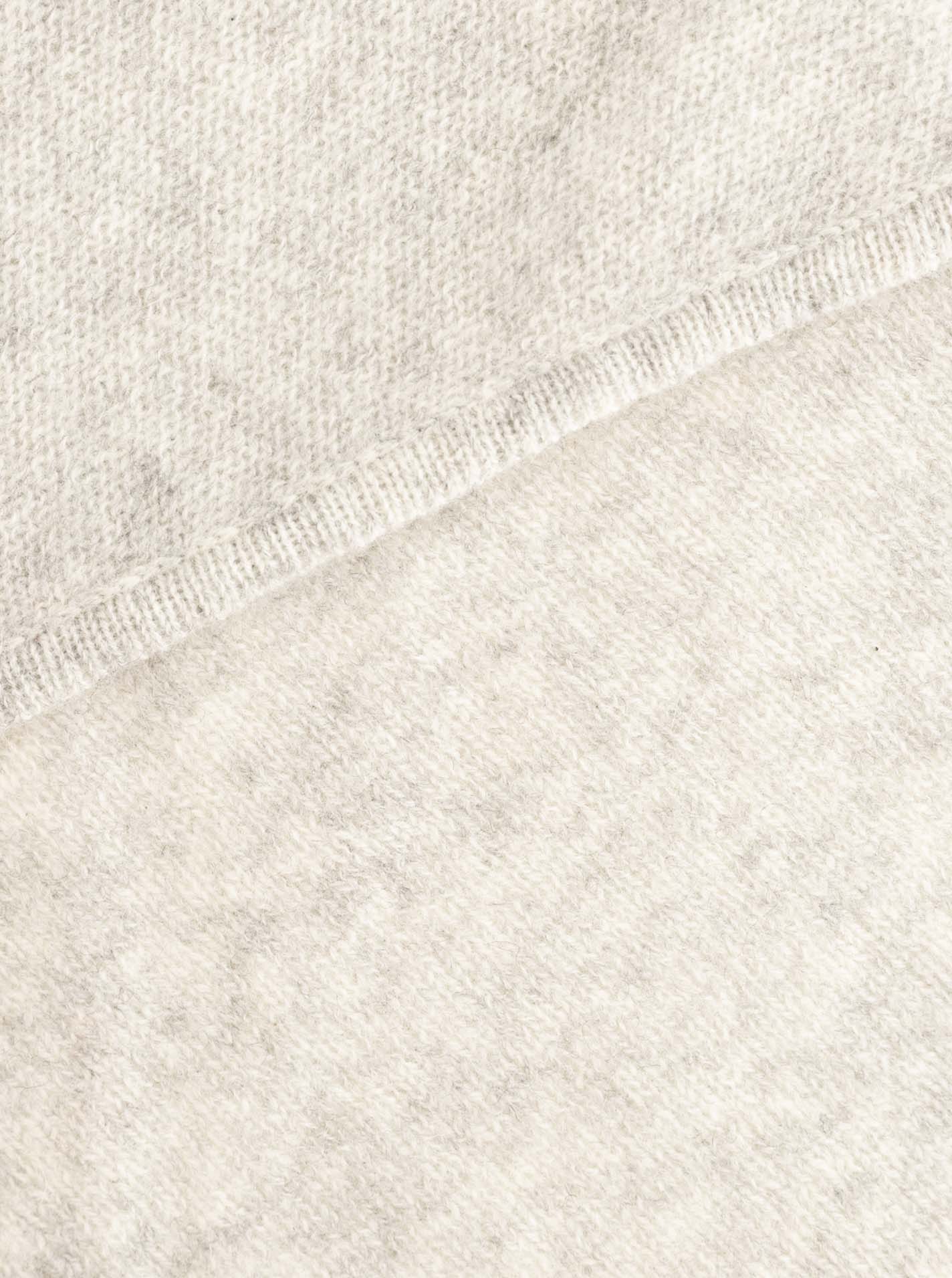 Zwillingsherz Kaschmir Dreieckstuch/Schal (100% Cashmere) - Hellgrau