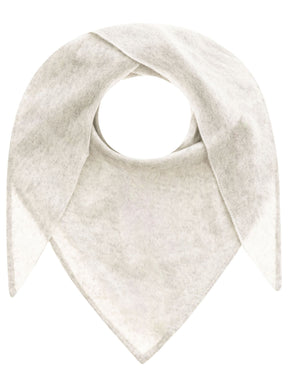Zwillingsherz Kaschmir Dreieckstuch/Schal (100% Cashmere) - Hellgrau