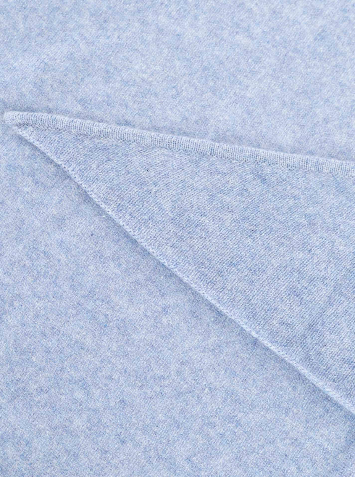 Zwillingsherz Kaschmir Dreieckstuch/Schal (100% Cashmere) - Jeansblau