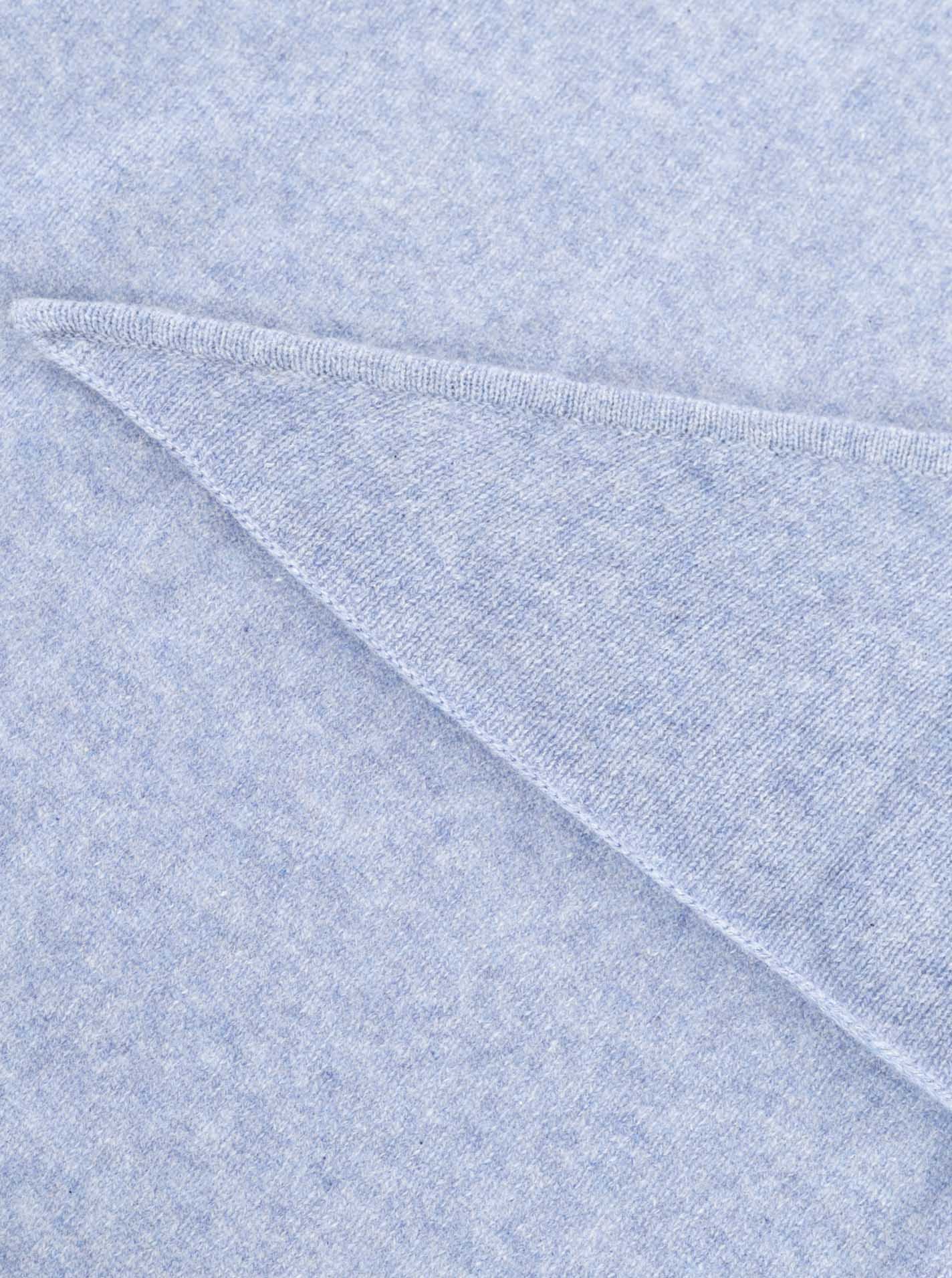 Zwillingsherz Kaschmir Dreieckstuch/Schal (100% Cashmere) - Jeansblau