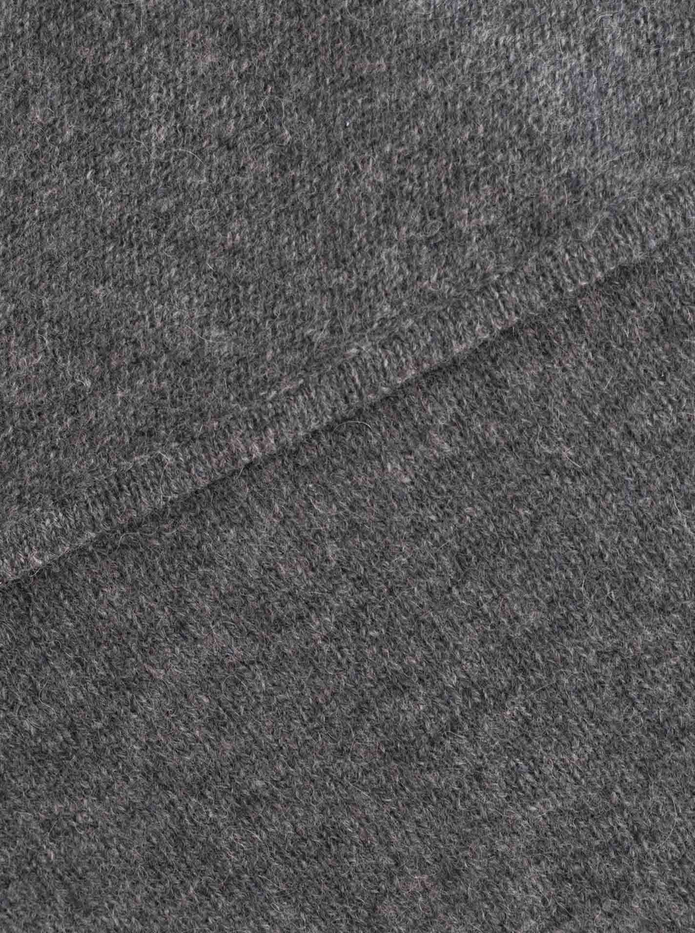 Zwillingsherz Kaschmir Dreieckstuch/Schal (100% Cashmere) - Mittelgrau