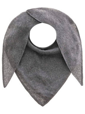 Zwillingsherz Kaschmir Dreieckstuch/Schal (100% Cashmere) - Mittelgrau