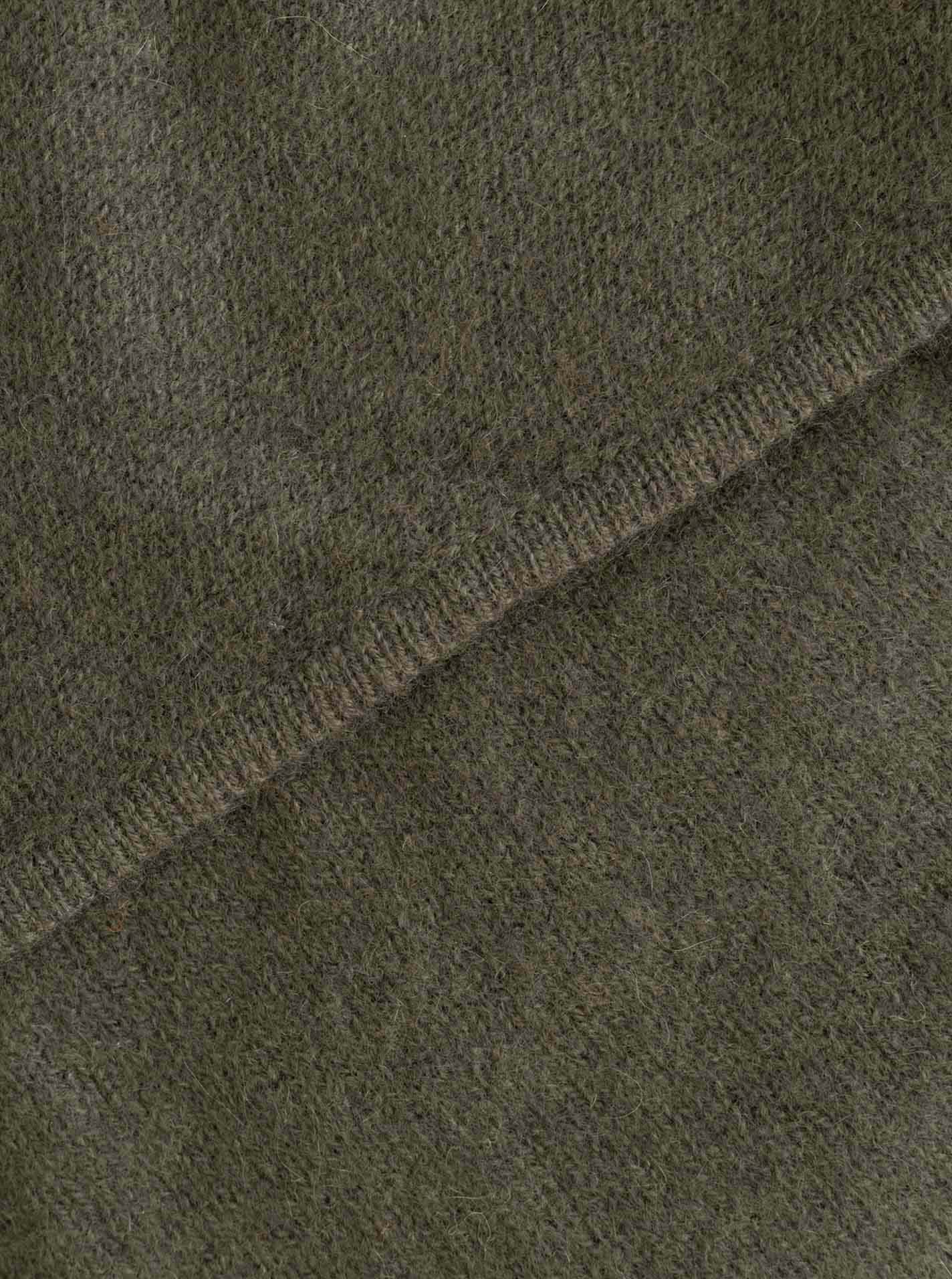 Zwillingsherz Kaschmir Dreieckstuch/Schal (100% Cashmere) - Olive