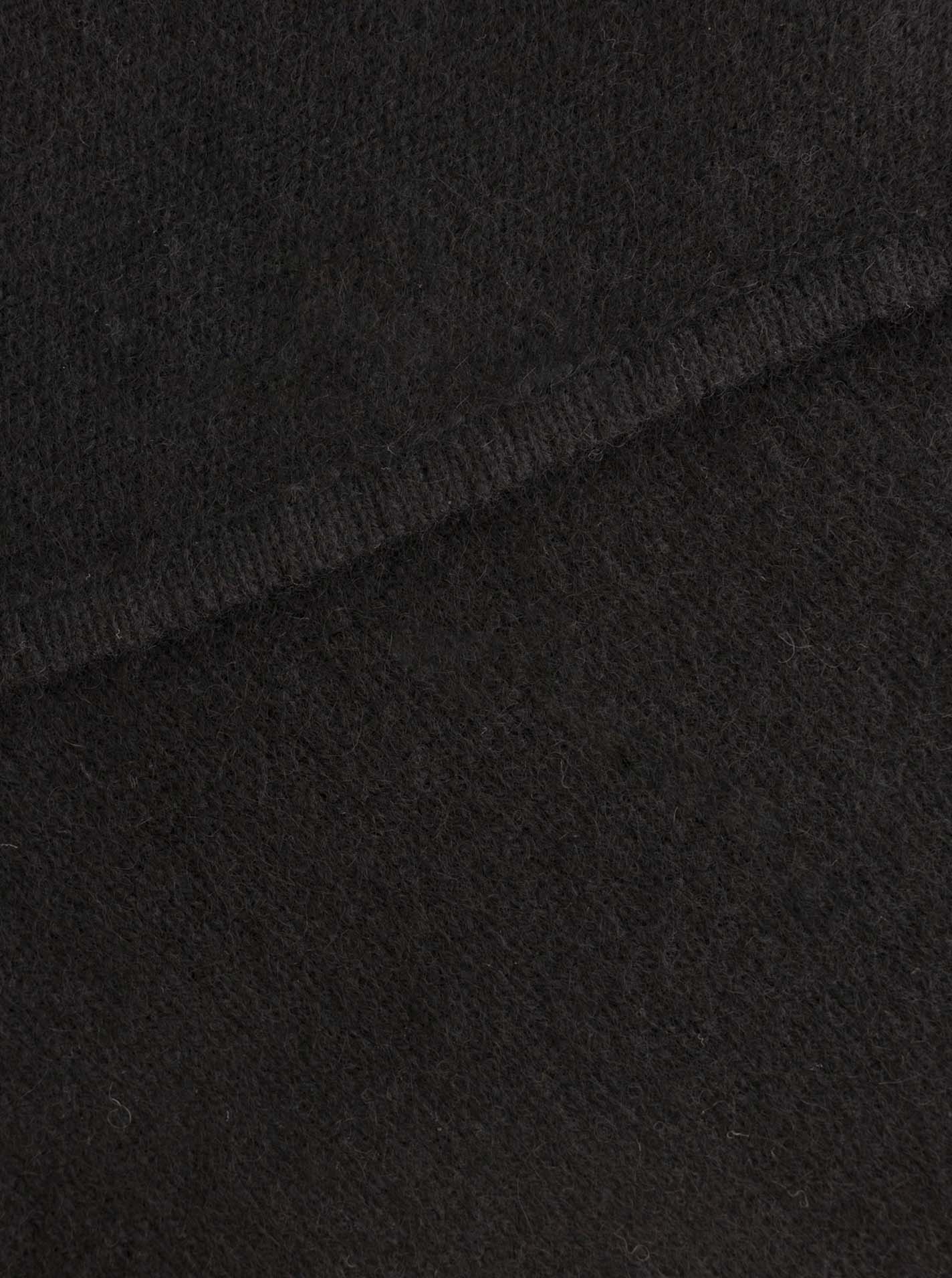 Zwillingsherz Kaschmir Dreieckstuch/Schal (100% Cashmere) - Schwarz