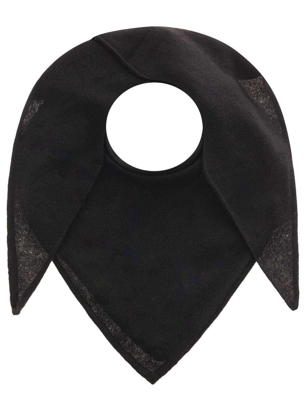 Zwillingsherz Kaschmir Dreieckstuch/Schal (100% Cashmere) - Schwarz