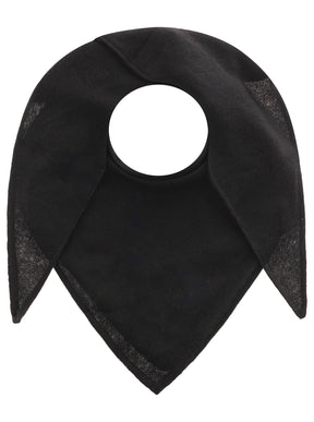 Zwillingsherz Kaschmir Dreieckstuch/Schal (100% Cashmere) - Schwarz