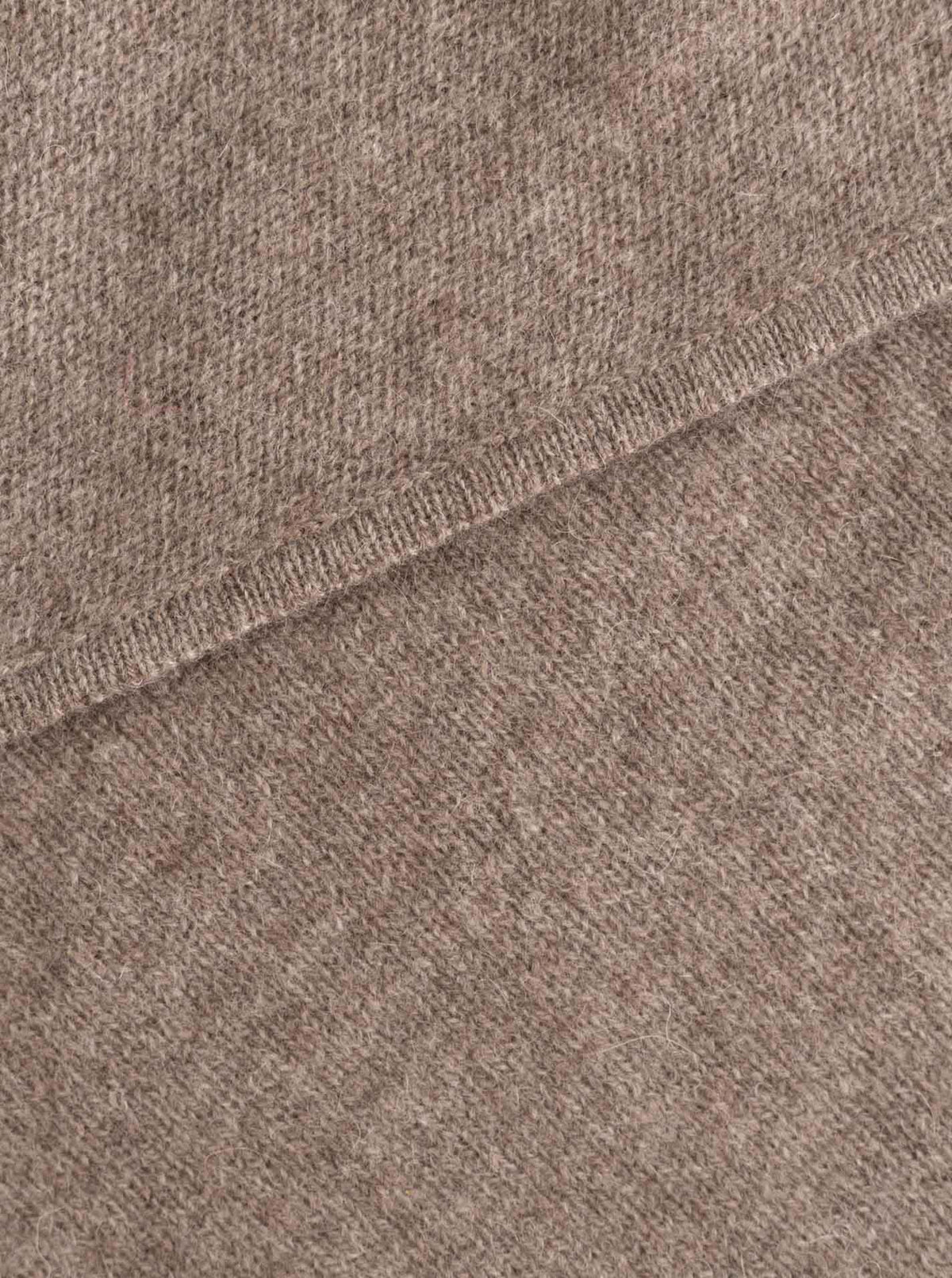 Zwillingsherz Kaschmir Dreieckstuch/Schal (100% Cashmere) - Taupe