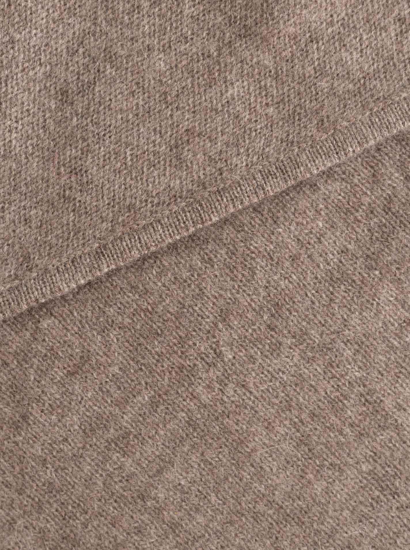 Zwillingsherz Kaschmir Dreieckstuch/Schal (100% Cashmere) - Taupe