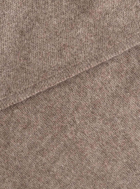 Zwillingsherz Kaschmir Dreieckstuch/Schal (100% Cashmere) - Taupe