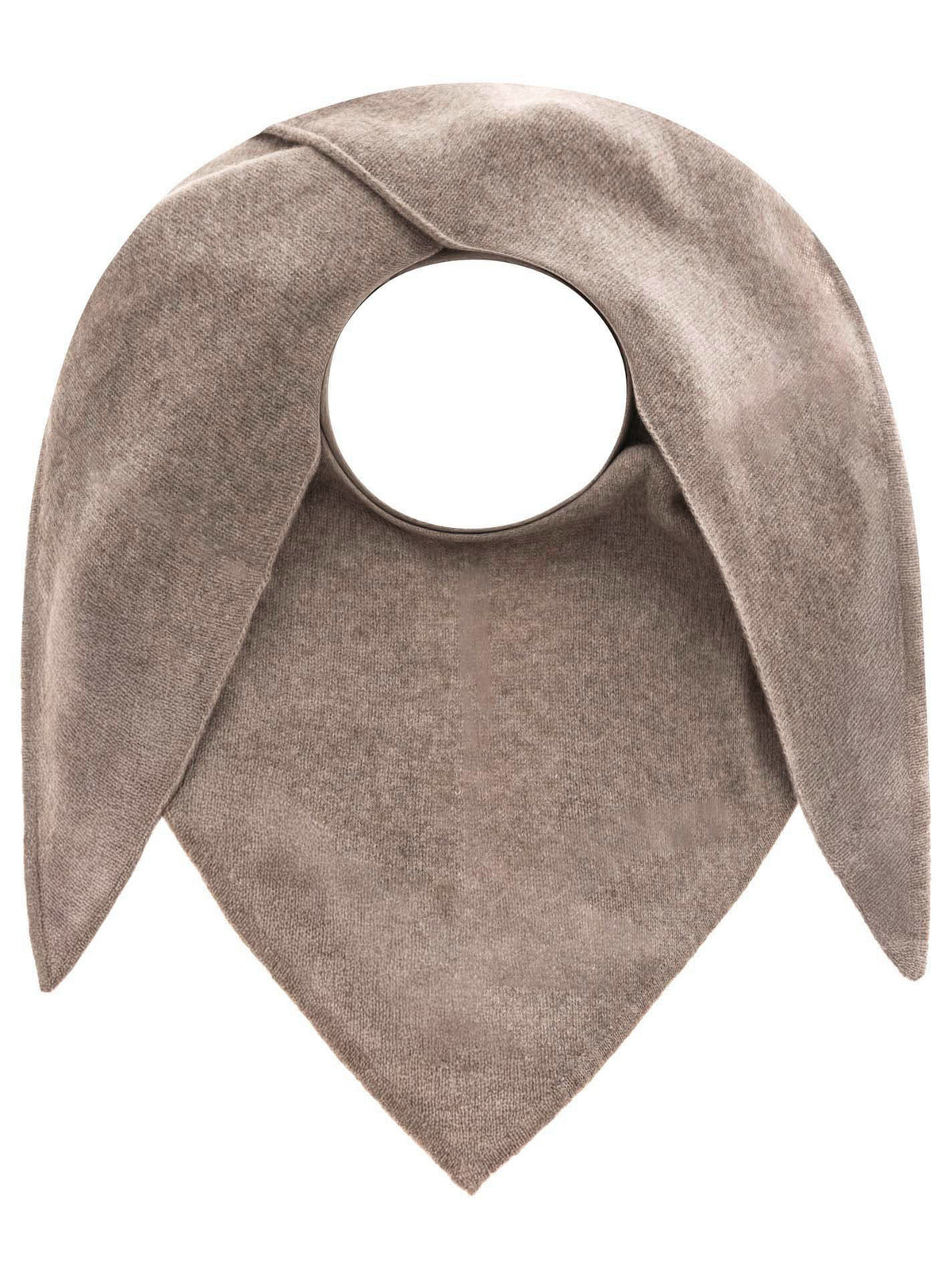 Zwillingsherz Kaschmir Dreieckstuch/Schal (100% Cashmere) - Taupe