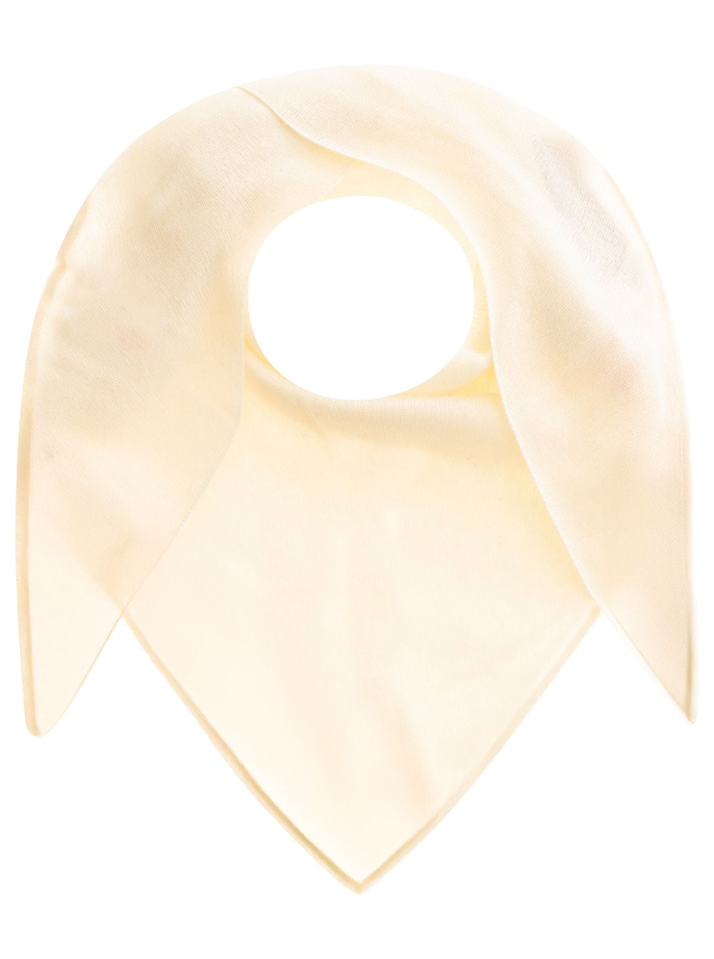 Zwillingsherz Kaschmir Dreieckstuch/Schal (100% Cashmere) - Wollweiß