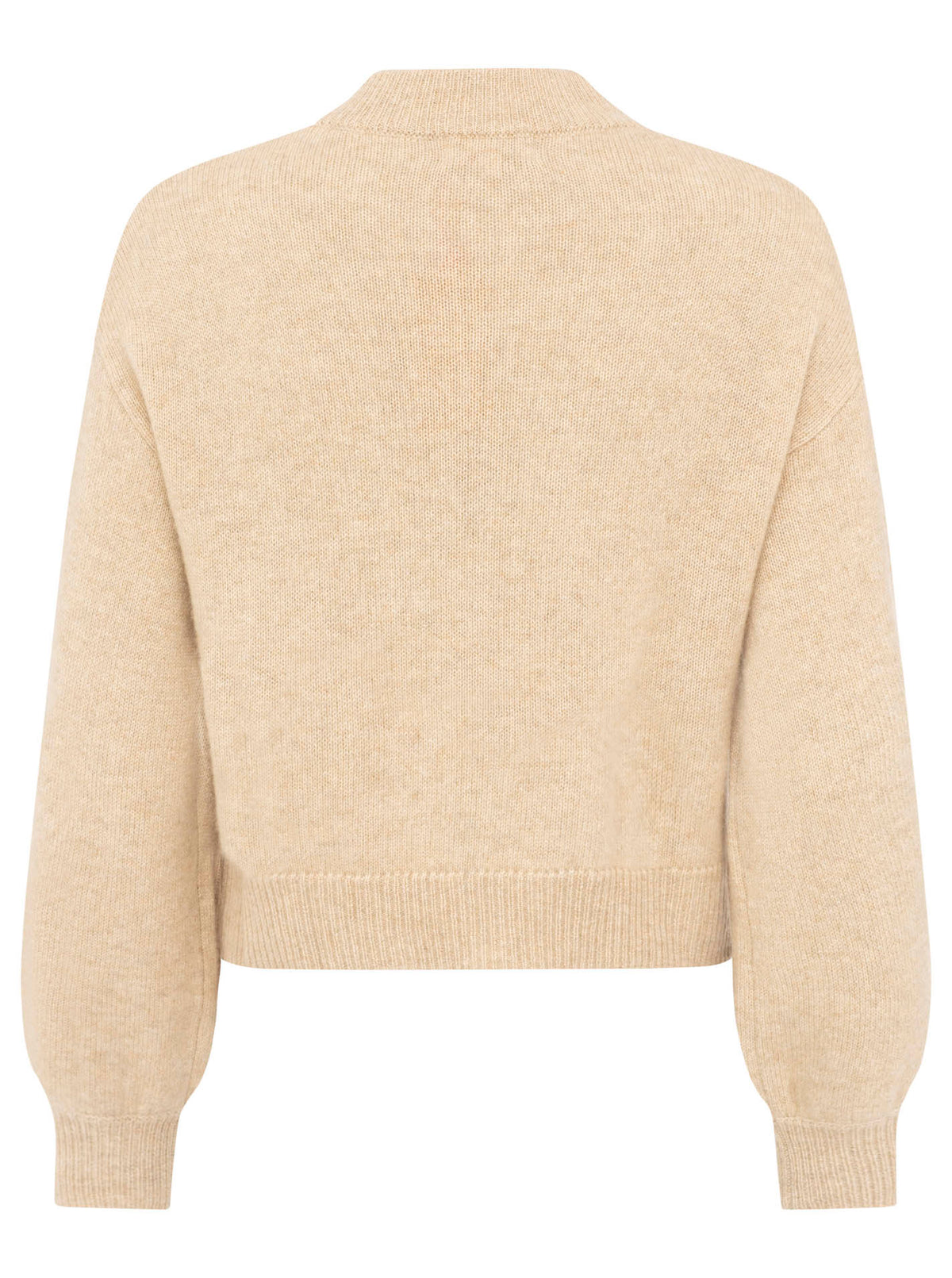 Zwillingsherz - Kaschmir Bomberjacke Zipper (100% Cashmere) - Hellbeige