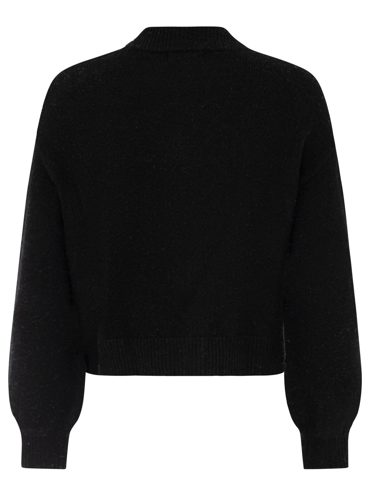 Zwillingsherz - Kaschmir Bomberjacke Zipper (100% Cashmere) - Schwarz