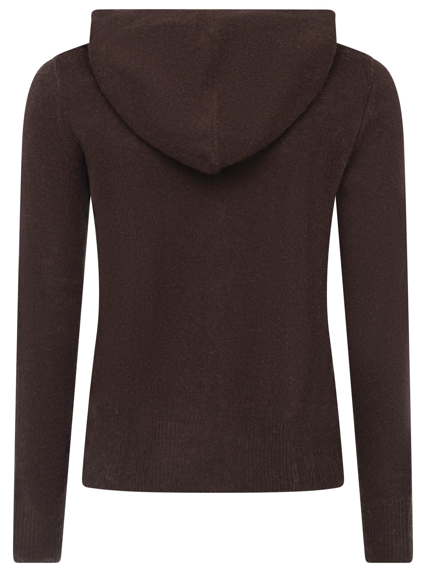 Zwillingsherz - Kaschmir Cardigan mit Kapuze (100% Cashmere) - Braun