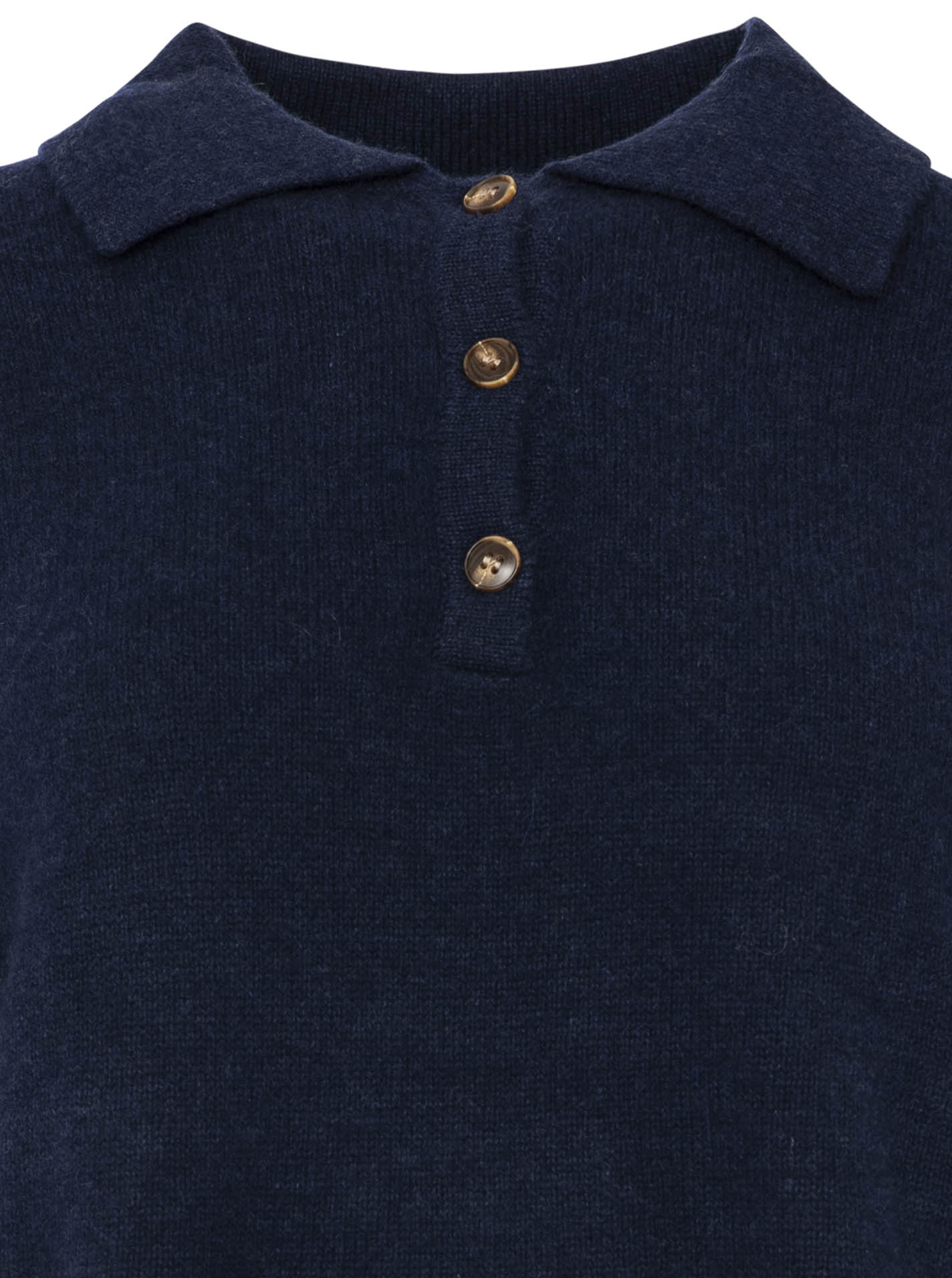 Zwillingsherz - Kaschmir Poloshirt Cozy (100% Cashmere) - Marine