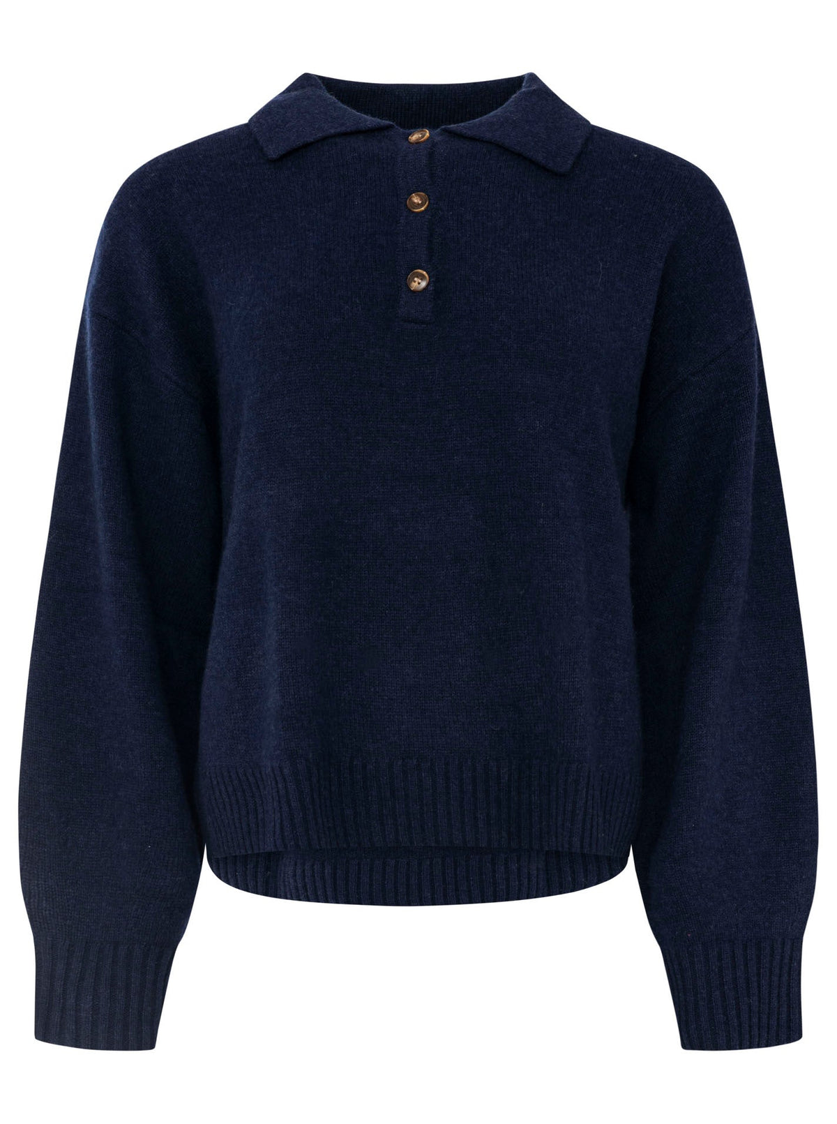 Zwillingsherz - Kaschmir Poloshirt Cozy (100% Cashmere) - Marine