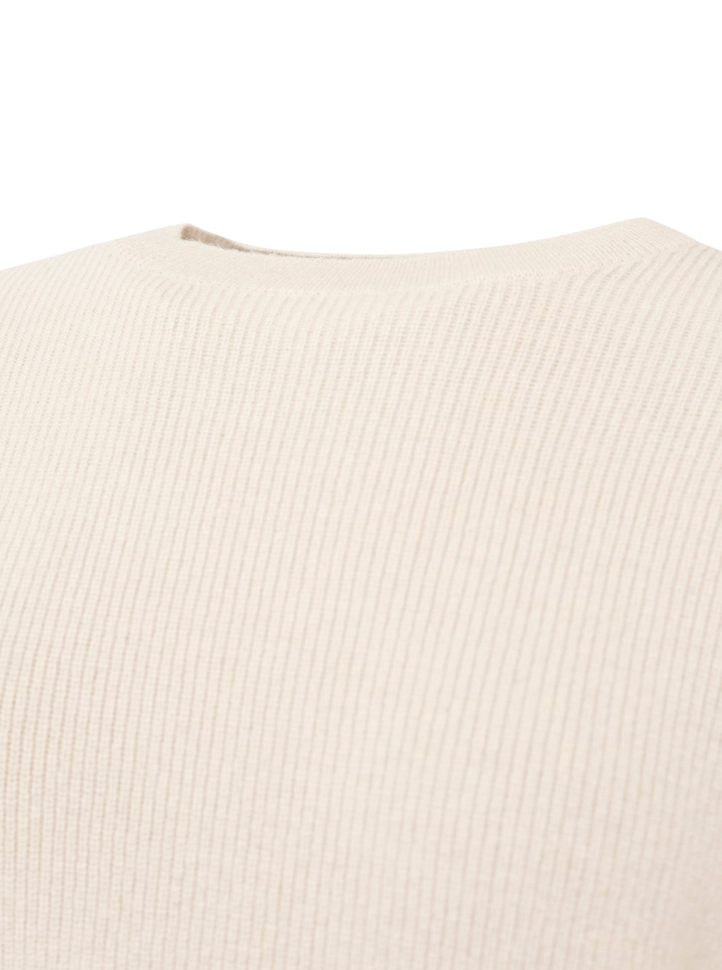 Zwillingsherz - Kaschmir Pullover Boxy Rippe (100% Cashmere) - Greige