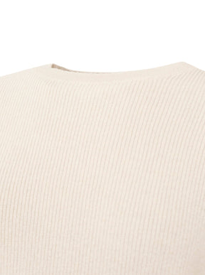 Zwillingsherz - Kaschmir Pullover Boxy Rippe (100% Cashmere) - Greige