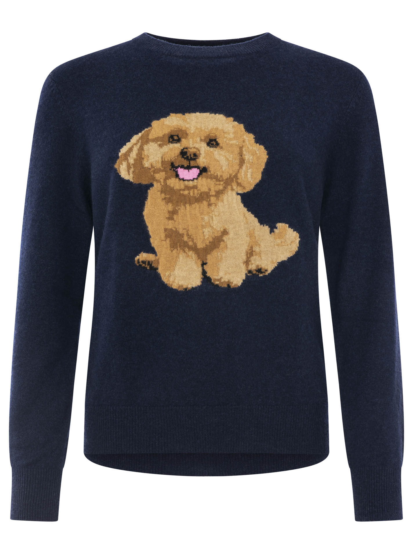 Zwillingsherz - Kaschmir Pullover Fluffy Dog (100% Cashmere) - Marine