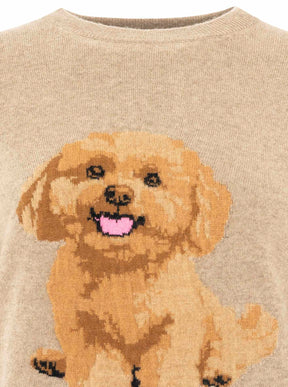 Zwillingsherz - Kaschmir Pullover Fluffy Dog (100% Cashmere) - Mittelbeige