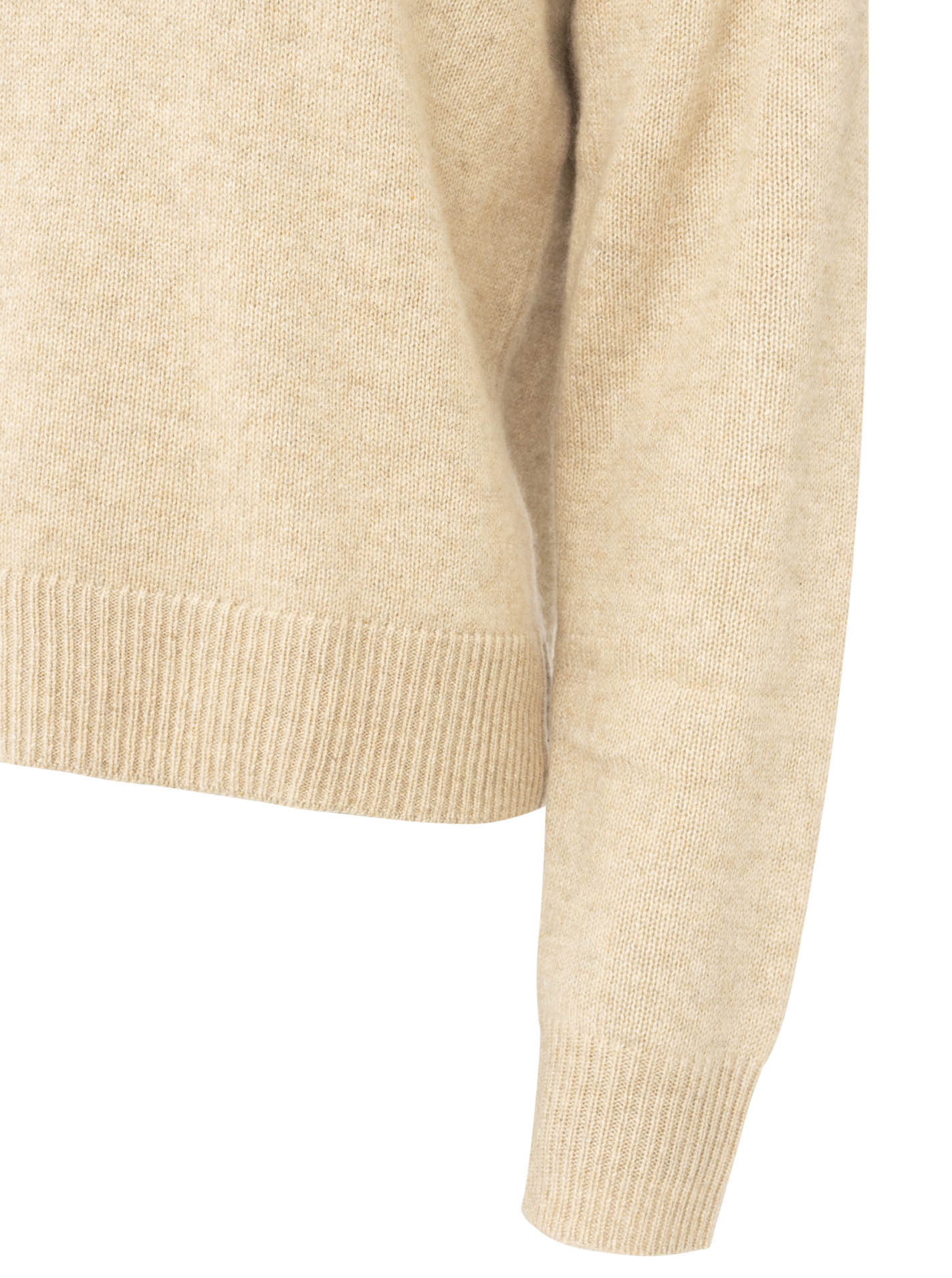 Zwillingsherz - Kaschmir V-Neck Loose (100% Cashmere) - Hellbeige