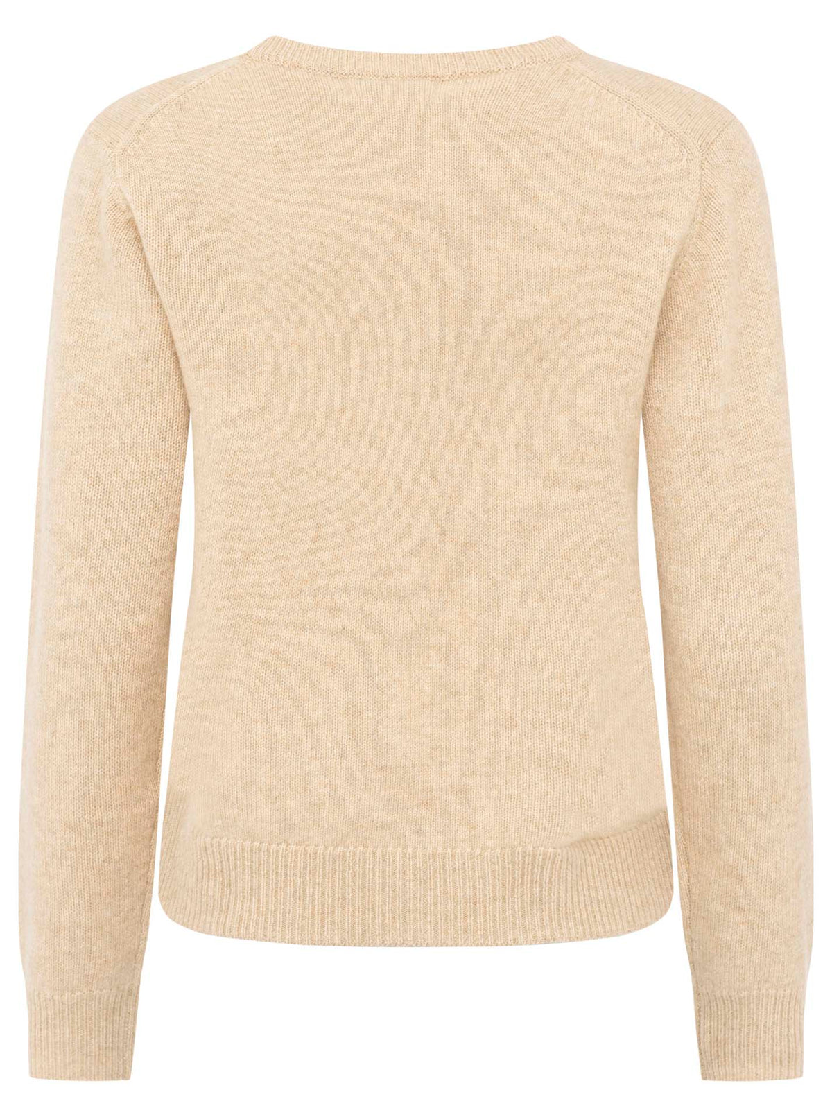Zwillingsherz - Kaschmir V-Neck Loose (100% Cashmere) - Hellbeige