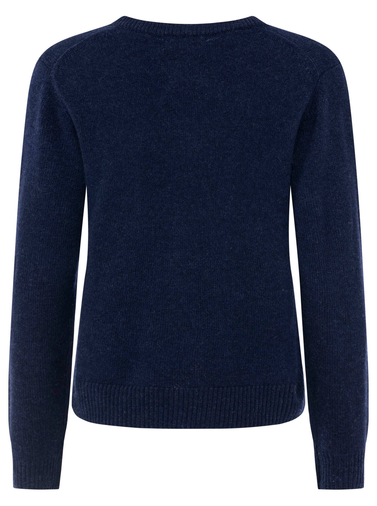 Zwillingsherz - Kaschmir V-Neck Loose (100% Cashmere) - Marine