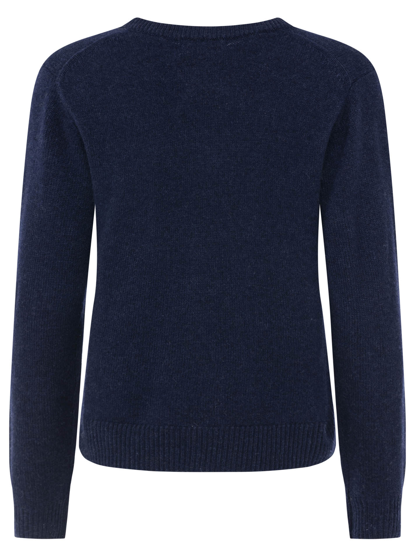 Zwillingsherz - Kaschmir V-Neck Loose (100% Cashmere) - Marine