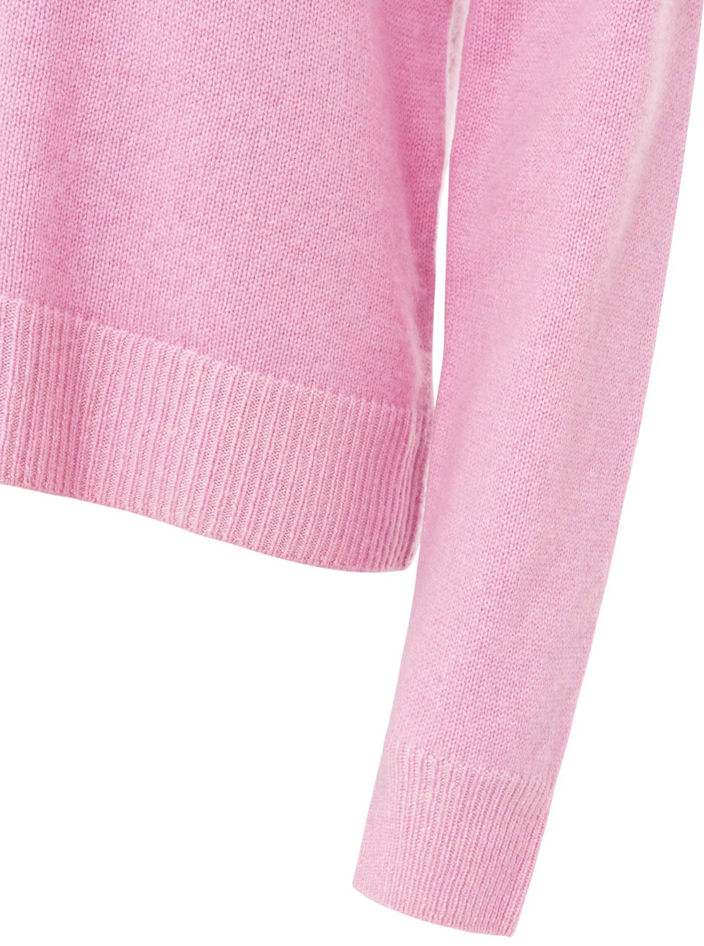 Zwillingsherz - Kaschmir V-Neck Loose (100% Cashmere) - Rosa