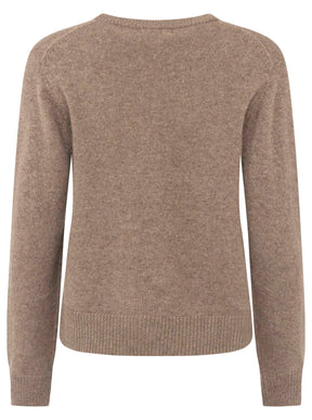 Zwillingsherz - Kaschmir V-Neck Loose (100% Cashmere) - Taupe