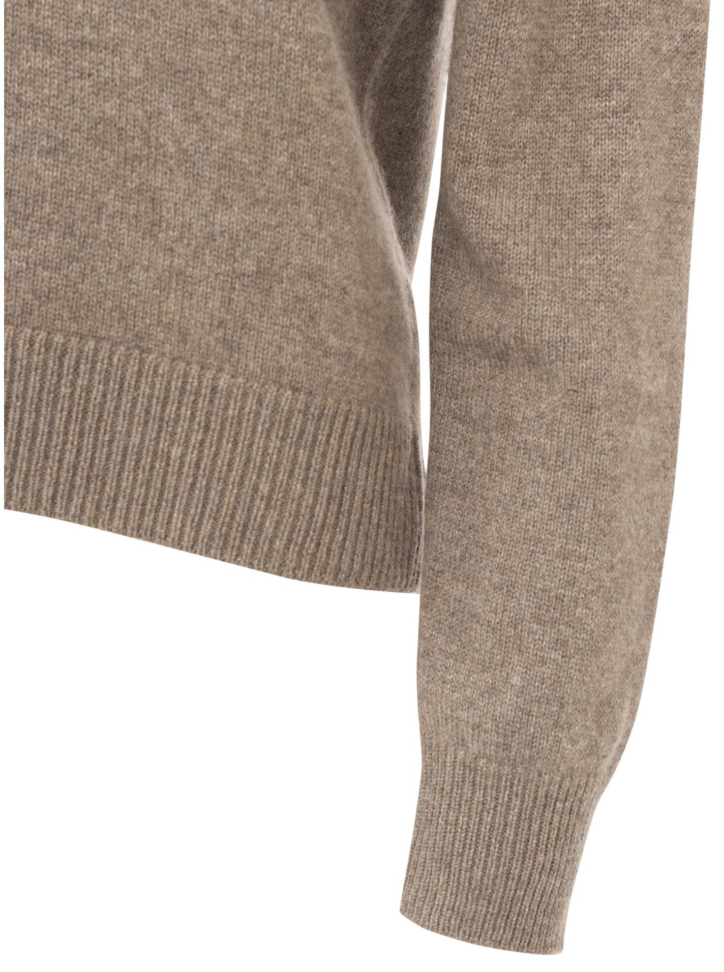 Zwillingsherz - Kaschmir V-Neck Loose (100% Cashmere) - Taupe
