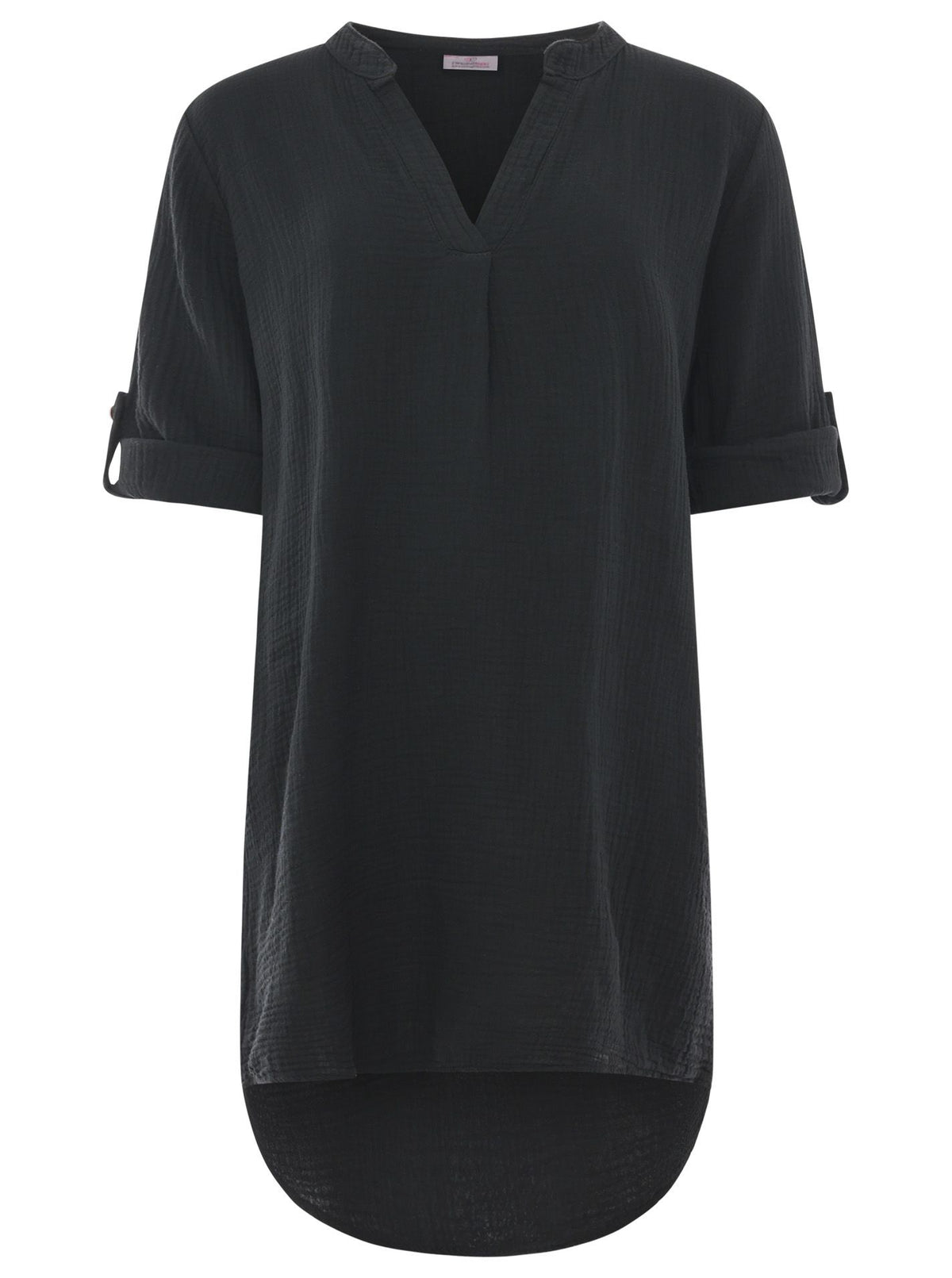 Luisa Sommer - Musselin Tunika/Kleid - Schwarz