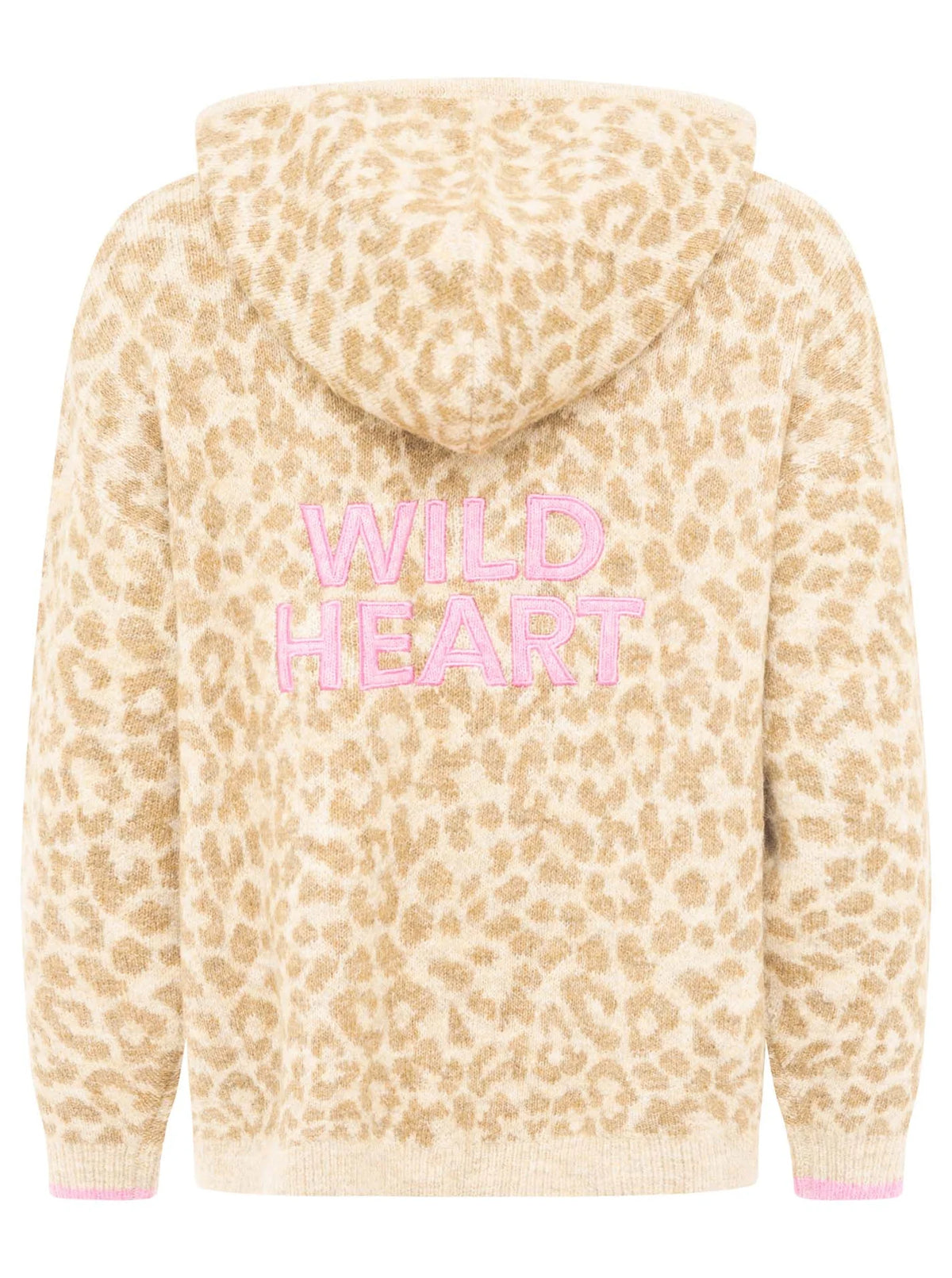 Zwillingsherz - Strick Hoody "Wild Heart" - Beige