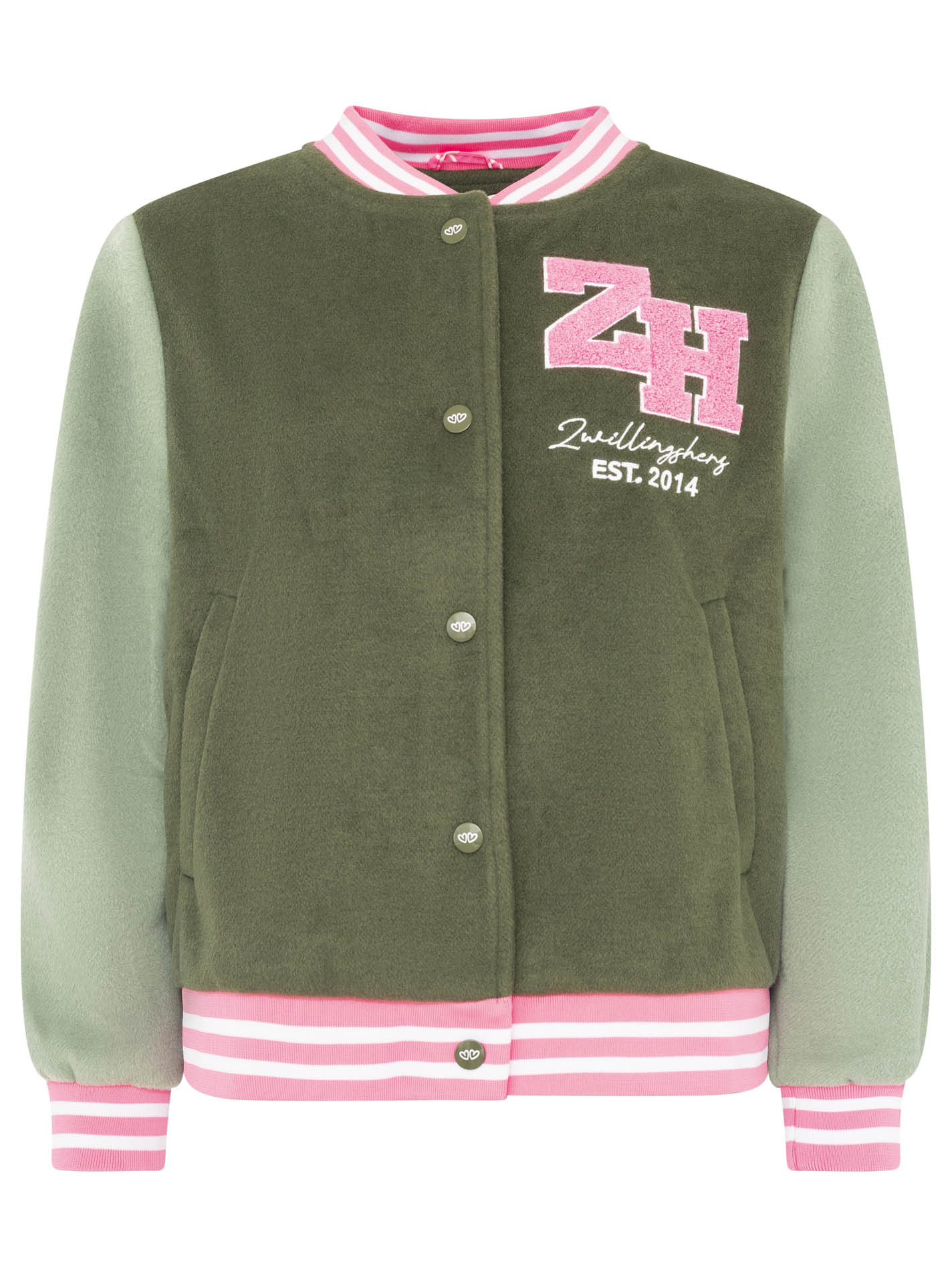 Zwillingsherz - Bomberjacke "College" - Khaki