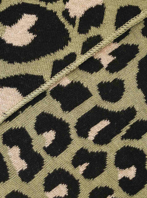 Zwillingsherz - Dreieckstuch "Leo Muster" - Khaki